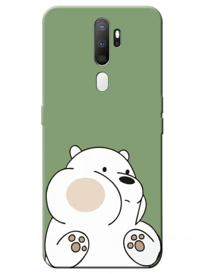 Oppo A9 2020 Panda Yeşil Telefon Kılıfı