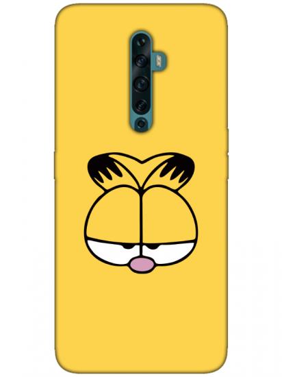 Oppo Reno2 Z Garfield Sarı Telefon Kılıfı