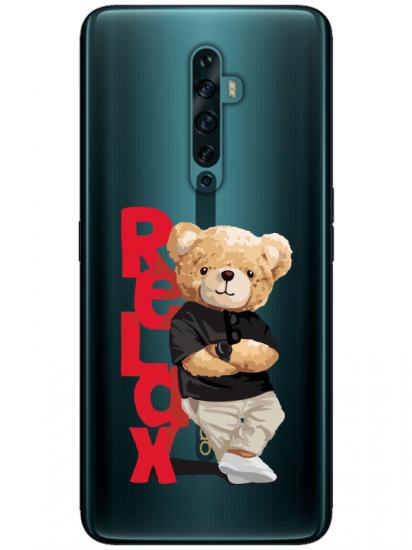 Oppo Reno2 Z  Panda Telefon Kılıfı