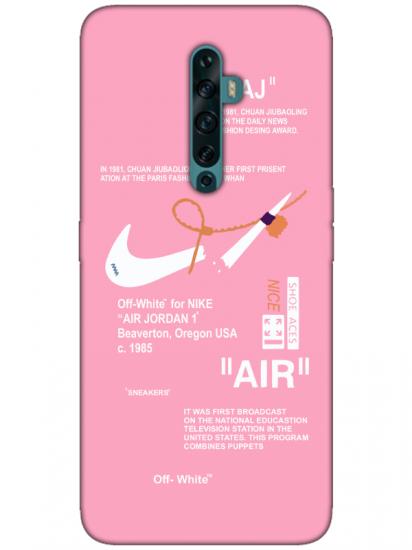 Oppo Reno2 Z Nike Air Pembe Telefon Kılıfı