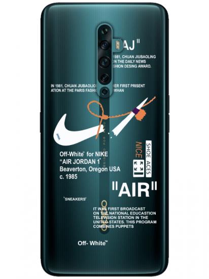 Oppo Reno2 Z Nike Air Şeffaf Telefon Kılıfı