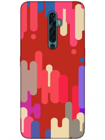 Oppo Reno2 Z Pop Art Kırmızı Telefon Kılıfı