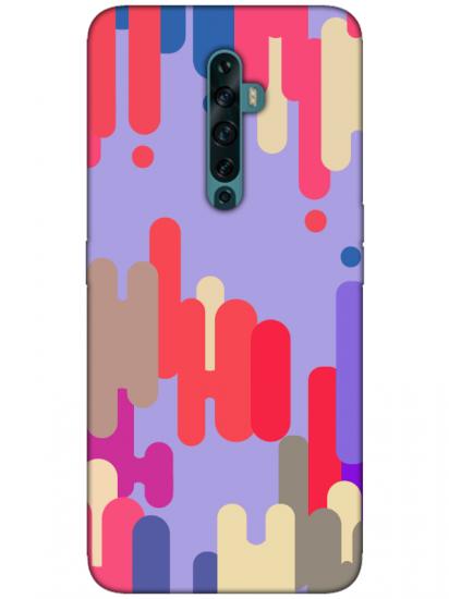 Oppo Reno2 Z Pop Art Lila Telefon Kılıfı