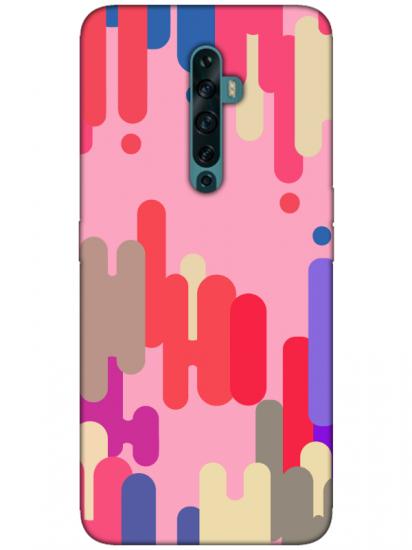 Oppo Reno2 Z Pop Art Pembe Telefon Kılıfı