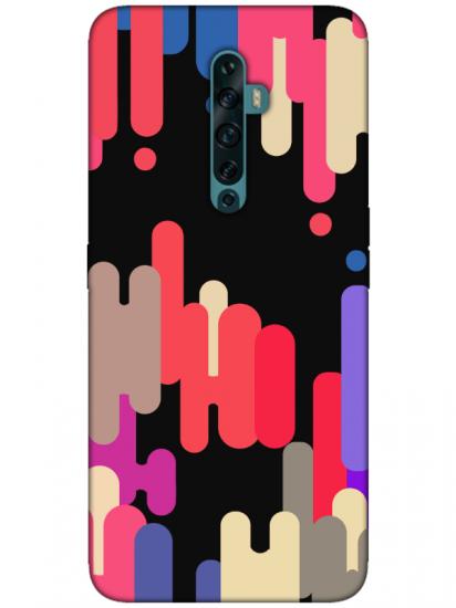 Oppo Reno2 Z Pop Art Siyah Telefon Kılıfı