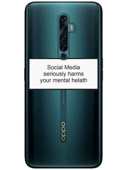 Oppo Reno2 Z Social Media Şeffaf Telefon Kılıfı