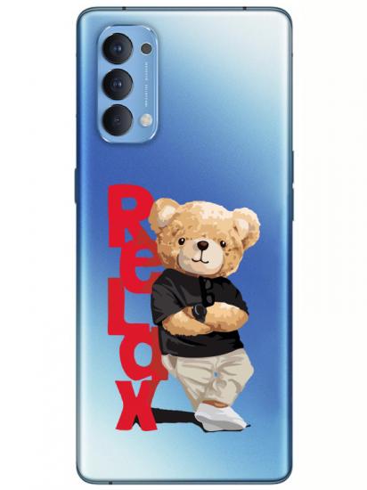 Oppo Reno 4  Panda Telefon Kılıfı