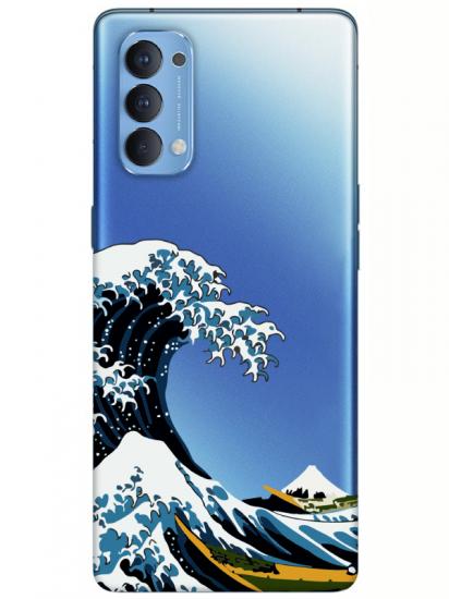 Oppo Reno 4  Kanagawa Telefon Kılıfı