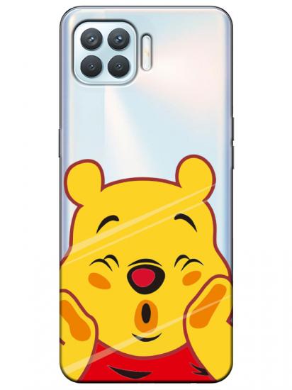 Oppo Reno 4 Lite Winnie The Pooh Şeffaf Telefon Kılıfı