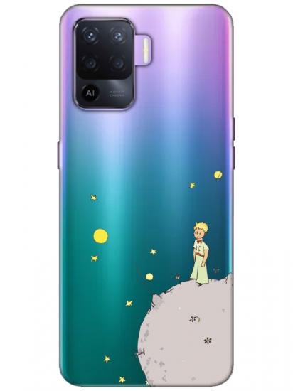 Oppo Reno 5 Lite Küçük Prens Şeffaf Telefon Kılıfı