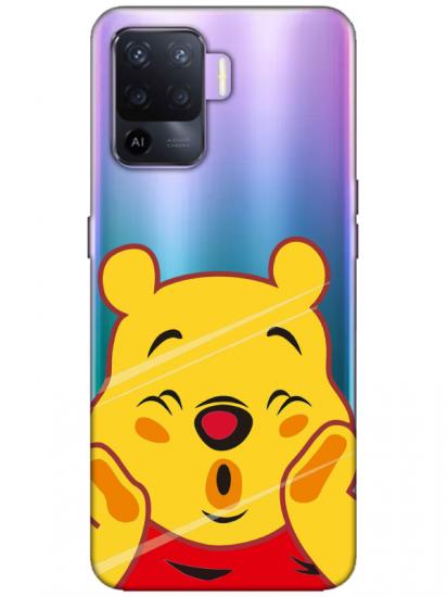 Oppo Reno 5 Lite Winnie The Pooh Şeffaf Telefon Kılıfı