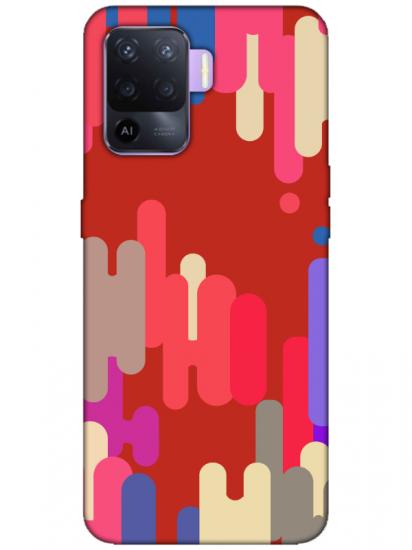 Oppo Reno 5 Lite Pop Art Kırmızı Telefon Kılıfı