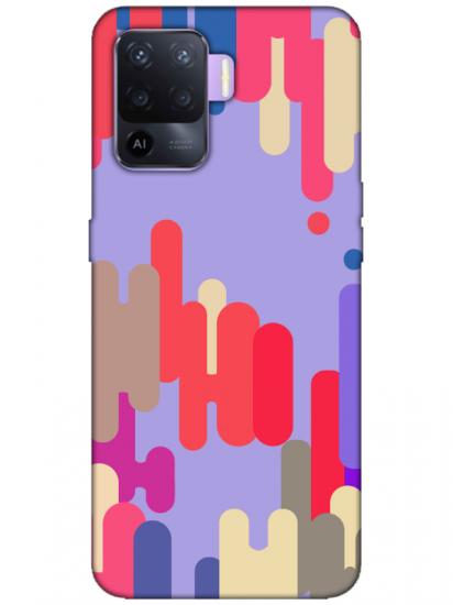 Oppo Reno 5 Lite Pop Art Lila Telefon Kılıfı