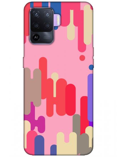 Oppo Reno 5 Lite Pop Art Pembe Telefon Kılıfı