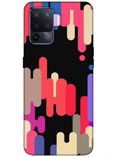 Oppo Reno 5 Lite Pop Art Siyah Telefon Kılıfı