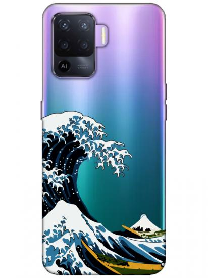 Oppo Reno 5 Lite  Kanagawa Telefon Kılıfı