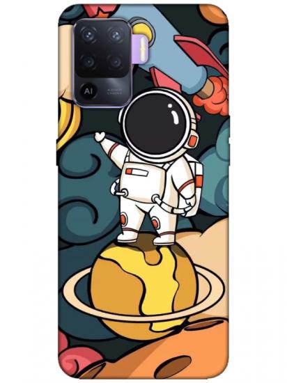 Oppo Reno 5 Lite Astronot Telefon Kılıfı