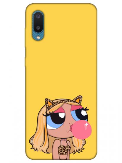 Samsung A02 Powerpuff Girls Sarı Telefon Kılıfı