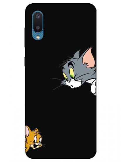 Samsung A02 Tom And Jerry Siyah Telefon Kılıfı