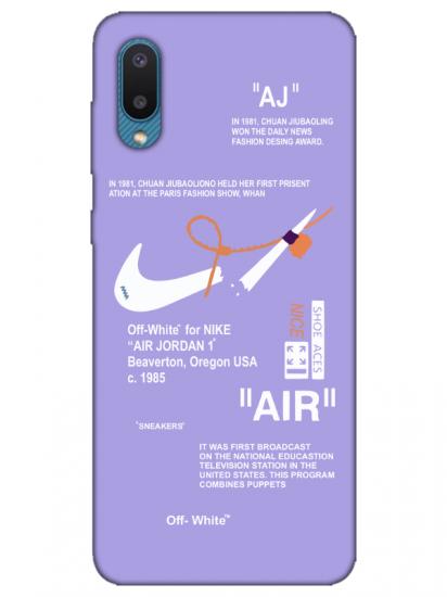 Samsung A02 Nike Air Lila Telefon Kılıfı