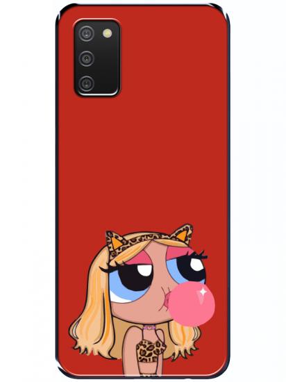 Samsung A02s Powerpuff Girls Kırmızı Telefon Kılıfı