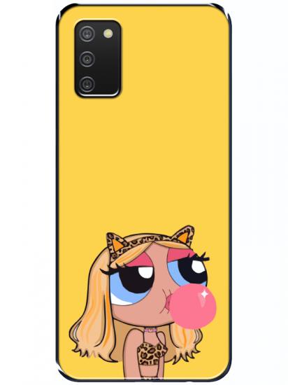 Samsung A02s Powerpuff Girls Sarı Telefon Kılıfı