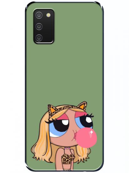 Samsung A02s Powerpuff Girls Yeşil Telefon Kılıfı