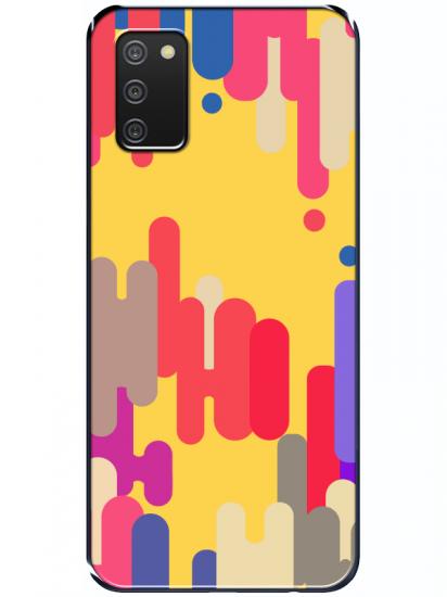 Samsung A02s Pop Art Sarı Telefon Kılıfı