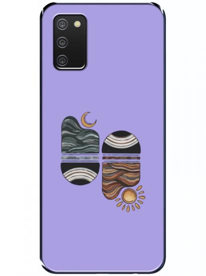 Samsung A02s Sunset Wave Lila Telefon Kılıfı