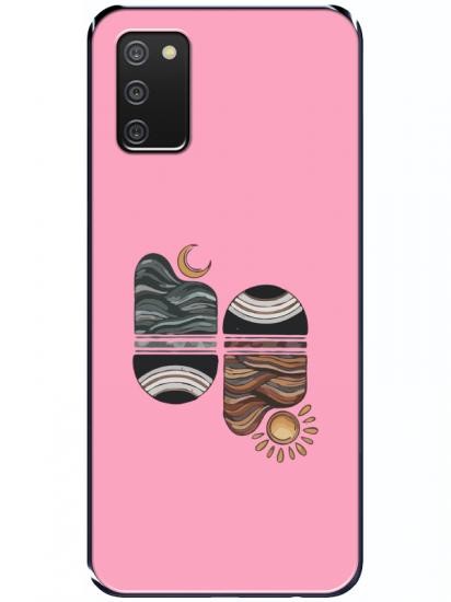 Samsung A02s Sunset Wave Pembe Telefon Kılıfı