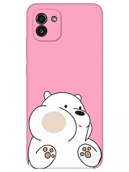 Samsung A03 Panda Pembe Telefon Kılıfı