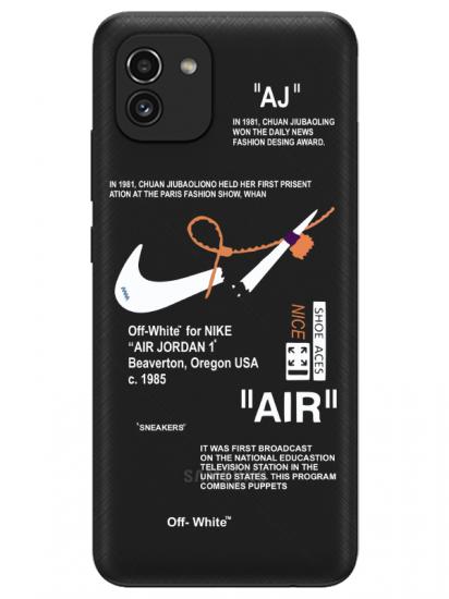 Samsung A03 Nike Air Şeffaf Telefon Kılıfı