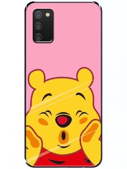 Samsung A03s Winnie The Pooh Pembe Telefon Kılıfı