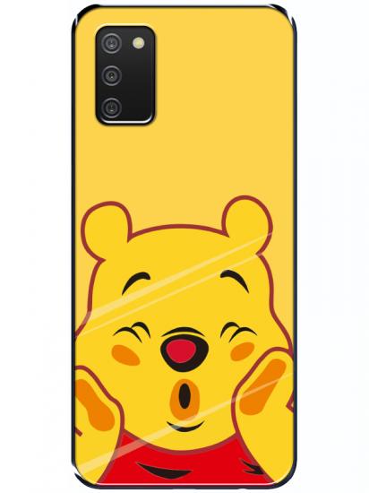 Samsung A03s Winnie The Pooh Sarı Telefon Kılıfı