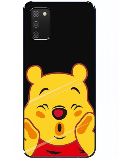 Samsung A03s Winnie The Pooh Siyah Telefon Kılıfı