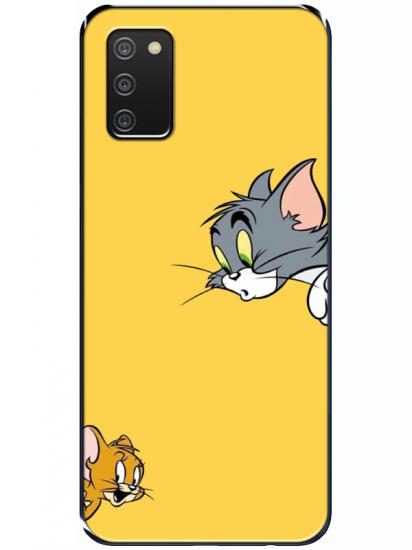 Samsung A03s Tom And Jerry Sarı Telefon Kılıfı