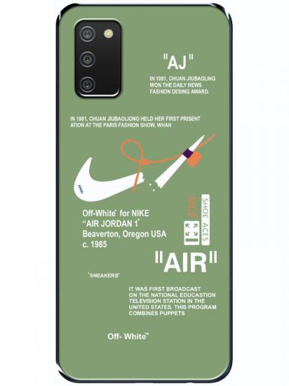 Samsung A03s Nike Air Yeşil Telefon Kılıfı