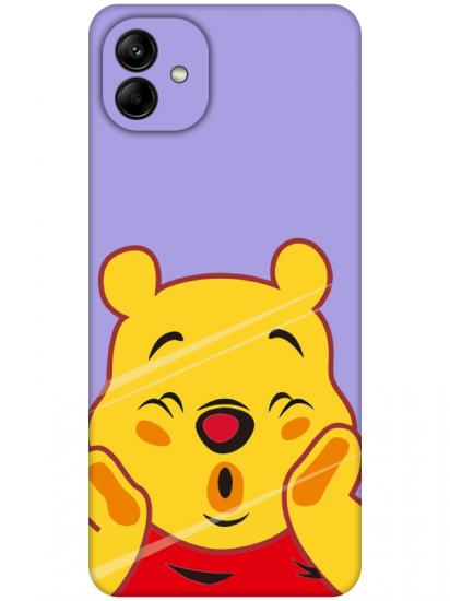 Samsung A04 Winnie The Pooh Lila Telefon Kılıfı