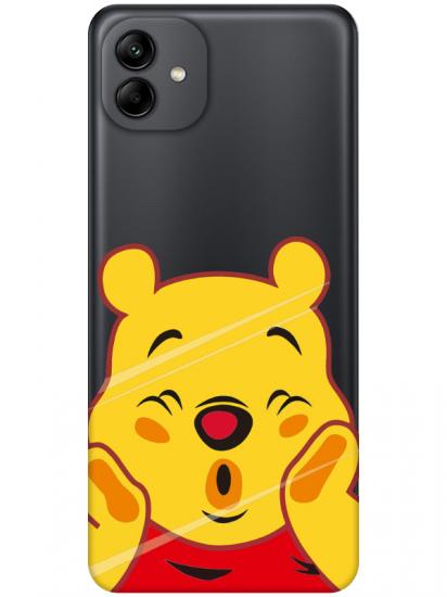 Samsung A04 Winnie The Pooh Şeffaf Telefon Kılıfı