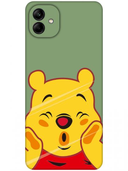 Samsung A04 Winnie The Pooh Yeşil Telefon Kılıfı