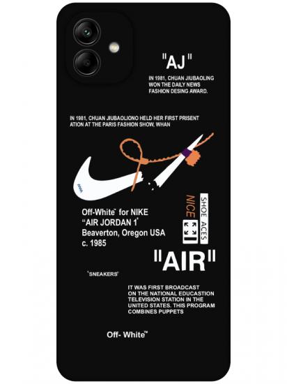 Samsung A04 Nike Air Siyah Telefon Kılıfı