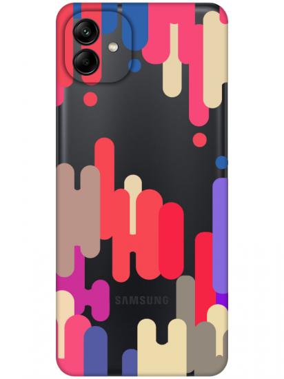 Samsung A04 Pop Art Şeffaf Telefon Kılıfı