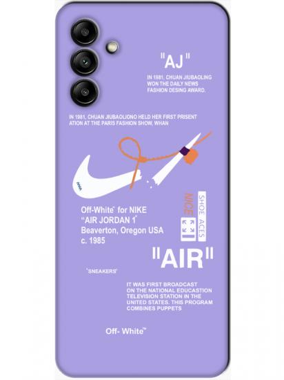 Samsung A04s Nike Air Lila Telefon Kılıfı