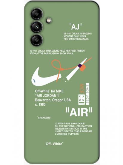 Samsung A04s Nike Air Yeşil Telefon Kılıfı