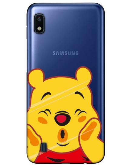 Samsung A10 Winnie The Pooh Şeffaf Telefon Kılıfı