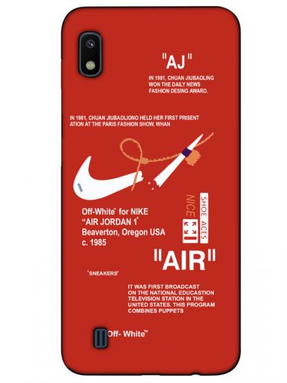 Samsung A10 Nike Air Kırmızı Telefon Kılıfı