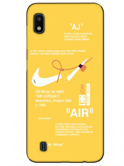 Samsung A10 Nike Air Sarı Telefon Kılıfı