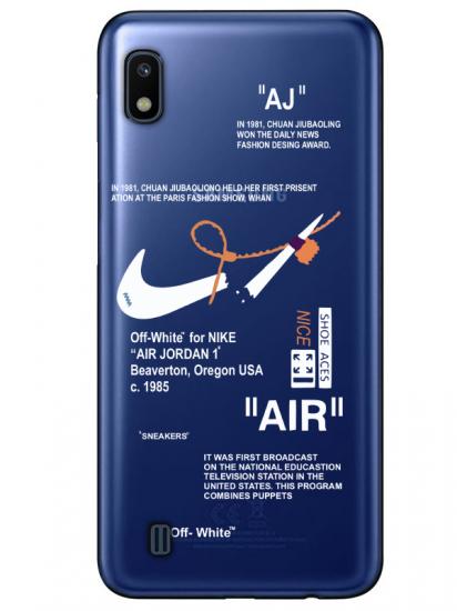 Samsung A10 Nike Air Şeffaf Telefon Kılıfı