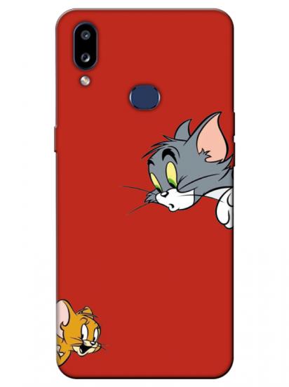 Samsung A10s Tom And Jerry Kırmızı Telefon Kılıfı