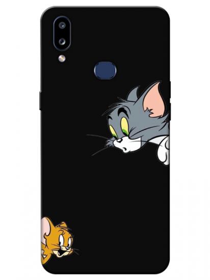 Samsung A10s Tom And Jerry Siyah Telefon Kılıfı